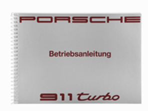 Fahrerhandbuch für Porsche 911 (964) Turbo, MJ 91, in englischer Sprache - WKD96452091