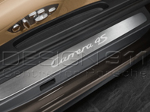 Side Sills Trims in Stainless Steel with Logo. Porsche 991 (911) Carrera >>2013 - 99104480000, 99104480001, 99104480002, 99104480003