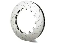 PFC replacement floating brake disc rotor 'Direct Drive V3', Front SLOTTED for Porsche 981 Cayman GT4 / 718 Cayman GT4 / 991 GT3 - 380.34.0062.451, 380.34.0062.461