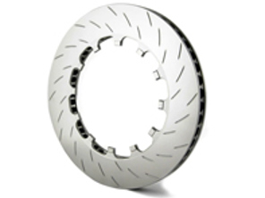 PFC Ersatz-Bremsscheibe schwimmend gelagert ‚Direct Drive V3‘, vorne GESCHLITZT für Porsche 981 Cayman GT4 / 718 Cayman GT4 / 991 GT3 - 380.34.0062.451, 380.34.0062.461