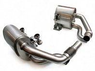 Scatole di scarico sportivo secondario DesignTek per Porsche 991.1 - 126343-01, 99111132101, 99111132103, 99111132501, 99111132503, 99111132502, 99111132201, 99111132203, 99111132601, 99111132603, 99111132602