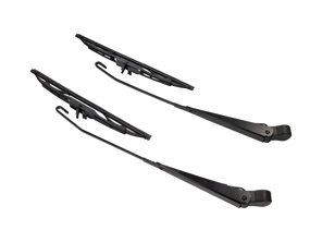 Bras d'essuie-glace JEU DE 2, NOIR. Porsche 911/912 67-73 - 90162801415, 90162801400, 90162801500 - 1698301110