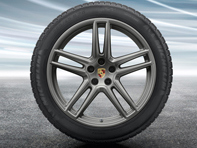 20' Macan Turbo Alloy Wheels & Winter Tyres Original Porsche - 95B044631F, 95B044641F