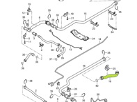 Kühlwasserschlauch, Zulauf. Porsche 987.2 Boxster / 987.2 Cayman 2009-12 - 98710650131 - T23854