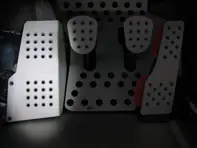 Rennline Aluminium Dead Pedal perforiert. Porsche 914 - P12