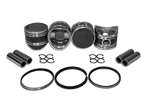 Kolbensatz 80mm, 22mm Zapfen. Porsche 356 Pre A 1500 ccm - 0081180P, 008 11 80P