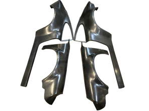 Karosserie-Kit mit Kotflügelverbreiterung aus Vollcarbon. Porsche 911 Modelle 1974 bis 993