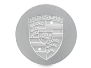 Enjoliveur de roue en argent métallisé. Porsche 924S / 928 / 944 / 964 - 92836103101, 92836103100