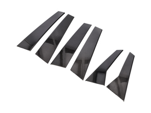 Türsäulenverkleidungssatz Carbon. Porsche 95B.1 Macan 2014-18 - 95B853317C, 95B853318C, 95B853351C, 95B853352C, 95B853589C, 95B853590C - E436 GLOSS, E436 MATTE