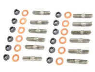 Kit de goujons de tête d'échappement en Inconel. Porsche911/964/993/986 - 99906200602, 99908400201/2, 99908400201, 90006010601, 99907507100, 90037813100, 9990750710A, 99907507400, 90037813100, 90007428702, 99907353501, 99907358901
