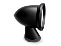 Aluminium bullet mirror, in Satin Black. Porsche 911 1965-1973 - 91173102010, 91173111600, 90173111101 - BulletDriveBlack_1973early, BulletPairBlack_1973early