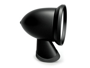 Aluminium-Kugelspiegel, in Satinschwarz. Porsche 911 1965-1973 - 91173102010, 91173111600, 90173111101 - BulletDriveBlack_1973early, BulletPairBlack_1973early