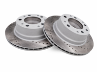 Hintere Bremsscheibe, gelocht (Paar). Porsche 911 / 930 - 90135204114 - 901 352 041 14 rd