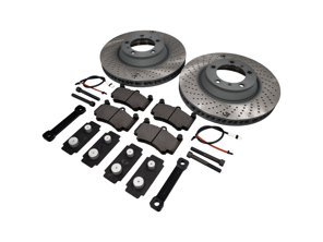 Bremsscheiben- und Beläge-Upgrade auf 350 mm für 996TT / C4S-Vorderachse
