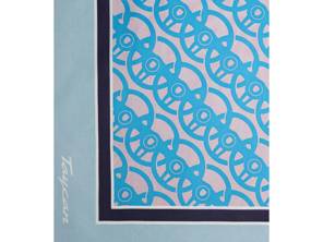 Foulard en soie Porsche, bleu. - WAP9410010NUSA