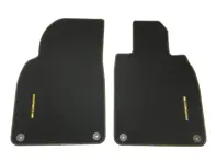 Tapis de sol noirs - Lot de 2 avec coutures contrastées. Porsche 981/718 Boxster et Cayman / 991 Carrera et Turbo - Conduite à droite (RHD) - 98155161305, 98155161305SMD, 98155161307SMD, 98155161309SMD, 98155161305SME, 98155161307SME, 98155161309SME, 98155161307, 98155161307TCE, 98155161309TCE, 98155161307TCF, 98155161309TCF, 98155161307TCG, 98155161309TCG, 98155161309, 98155161309QUS, 98155161309RCU