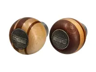 Mahogany and maple wood gearshift knob. Porsche 356 - 69542419100