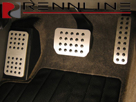 Impugnatura in gomma per set di pedali in alluminio da 3 pezzi Rennline. Porsche 955/957 Caienna TIPTRONIC - P72, P72