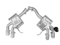 Sports exhaust rear silencer Porsche 95B.2 Macan S 2019-2020 - 95B253611PY, 95B253612JY - TSPOMACU19.003.A