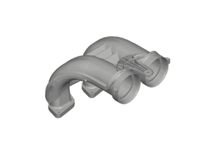 Ansaugluftverteiler. Porsche 982C Cayman 2.5L / 982 Boxster 2.5L - 0PC129712B, 0PC129711D, 0PC129712A, 0PC129711C