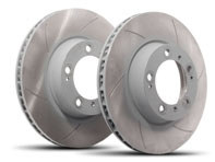 Brake disc rotor SPORTS SLOTTED, Rear. Porsche Boxster 986 / 987 - 98635240301, 285822LC, 285822LC, 98735240300, 98735240301