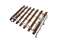 Gepäckträger für die Heckklappe mit klassischen Holzplatten - 91180102000