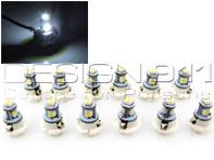 Dash Board LED Bulb Set of 12 B8.4 Bright White - 96463192098