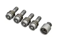 Kit de boulons de roue antivol, argent. Porsche 970 Panamera 2010-2016 - 97036105701