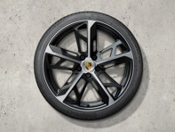 21-inch Cross Turismo design winter wheel-and-tyre set, painted in black (high-gloss). Porsche Taycan (MK2) Cross Turismo 2024>> - 9J1073603LA - 9J1073603LA