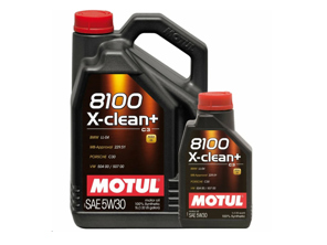 Olio motore MOTUL 8100 X-CLEAN+ 5W-30 6 litri - 106376, 106377