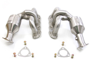 Collecteur / collecteur d'échappement DesignTek avec dérivation de catalyseur pour Porsche 987.2 Boxster / 987.2 Cayman - 3606109875, 98711310133, 987113101AX, 98711310233, 987113102AX