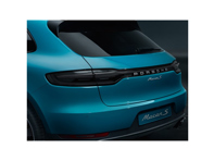 Rear tailgate conversion kit for Macan MKI - tinted lights silver PORSCHE inscription - 95B827041BYGRV, 95B04490500