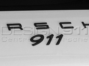 '911' SCHWARZES Heckdeckel-Emblem. Porsche 991 - 99155923103