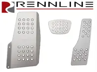 Set di pedali Rennline in alluminio 3 pezzi perforato. Porsche 911/912/930 Targa + Cabina/ 964/993 Tiptronic - P44.22.13, P442213