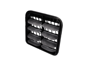 Rejilla de ventilación trasera de 1/4 de ala. Porsche 9YA Cayena - PAB819181B, PAB819181A, PAB819181