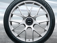 20'/21' 991.2 GT3 RS Magnésium, en argent brillant (satiné) Jantes alliage Porsche d'origine - 99104460340