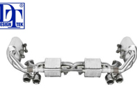 Exhaust Mufflers & Centre Pipe system with Valves. Porsche 991 (911) 2012>> DesignTek - 3606009921, 3606009923, 3606409120, 152727-01, 115280-01, 126343-01, 99104420006