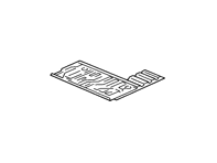 Boot floor plate. Porsche 968 - 94450107501