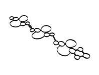 Cylinder head cover gasket. Porsche 9YA Cayenne / 971 Panamera - 9A710364910, 9A710365010, 938.240, 938.250