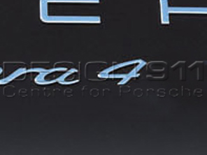 '4'  CHROME Rear Lid Badge. Porsche 991 (911) Carrera 4 - 99155924101