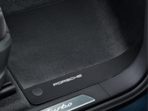 Carbon-Fußmatten mit Ledereinfassung. Porsche Cayenne (9YA) 2018>> RHD – Rechtslenker - 9Y0044844