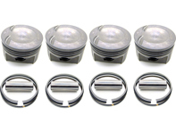 Engine piston set PORSCHE 944 TURBO 2.5L for use in factory aluminum bores only - 930070756