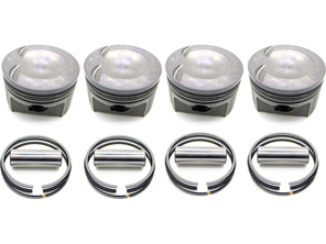 Jeu de pistons moteur PORSCHE 944 TURBO 2,5L pour utilisation dans les alésages en aluminium d'usine uniquement - 930070756