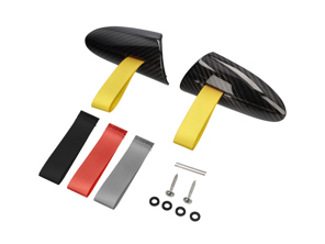 Kit de conversion de sangle de porte Rennline RS en fibre de carbone . Porsche 987 Boxster / Cayman / 997 coupé - 99755546101V05, 99755546201V05, 98755546300A03, 98755546400A03