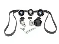 Spanrol en riemenset voor aandrijfriemen. Porsche Macan - 94610225230, 94810240375, 94810240323, 94810240321, 94810240300, 94810240322, 94810226175, 7PP145279, 95814527901, 94610211832, 94610211831, 94610211830, 0PB145257, 94610211730