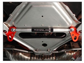 Rear Subframe Stabilizer with Tie Downs (Front & Rear) by Rennline. Porsche 986 Boxster / 987 Cayman / 987 Boxster - E32.35.SB96, E3235SB96