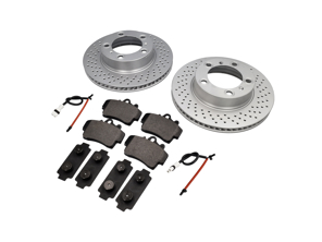 Kit plaquettes et disques de frein avant pour Porsche 987 Boxster / 987C Cayman par SHW - 98735140101, 98735140201, 98735193903, 98735108801, 99761275500, 99761275701