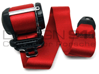 Seat Belts Front Cabrio in RED. Porsche 997 - 99680398103N13, 99780303303N13, 99780303306N13, 99780303405N13, 99780303411N13, 99680398103, 9978030