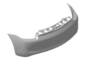 Hintere Stoßstange. Porsche 981 Cayman GT4 - 98150599182, 98150599180