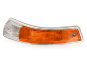 Vordere Blinkereinheit und Streuscheibe aus Metall (SWB). Porsche 911/912 1965-68 - 90163140100, 90163140200